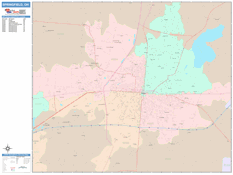 Springfield Digital Map Color Cast Style