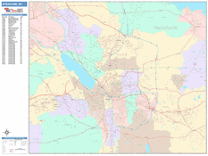 Syracuse Digital Map Color Cast Style