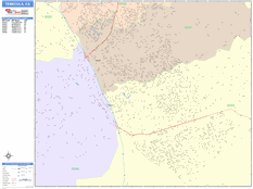 Temecula Digital Map Color Cast Style