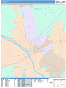 Trenton Digital Map Color Cast Style