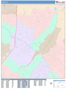 Tustin Digital Map Color Cast Style