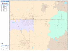 Visalia Digital Map Color Cast Style