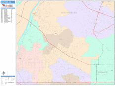 Whittier Digital Map Color Cast Style