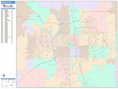 Wichita Digital Map Color Cast Style