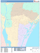 Wilmington Digital Map Color Cast Style