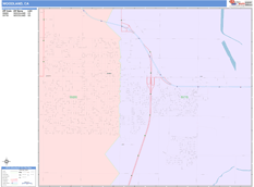 Woodland Digital Map Color Cast Style