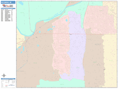 Wyoming Digital Map Color Cast Style