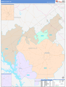 Abbeville County, SC Digital Map Color Cast Style