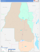 Adams County, ID Digital Map Color Cast Style