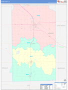 Adams County, IN Digital Map Color Cast Style
