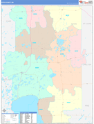 Aitkin County, MN Digital Map Color Cast Style