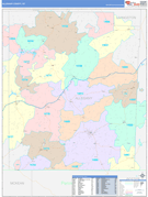 Allegany County, NY Digital Map Color Cast Style