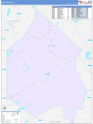 Alpine County, CA Digital Map Color Cast Style