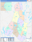 Androscoggin County, ME Digital Map Color Cast Style