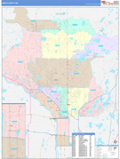 Anoka County, MN Digital Map Color Cast Style