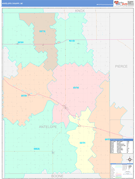 Antelope County, NE Digital Map Color Cast Style