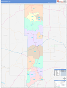 Apache County, AZ Digital Map Color Cast Style