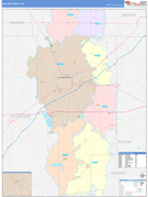 Ashland County, OH Digital Map Color Cast Style