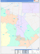 Atascosa County, TX Digital Map Color Cast Style