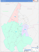 Avery County, NC Digital Map Color Cast Style