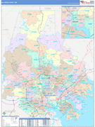 Baltimore County, MD Digital Map Color Cast Style