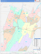 Bedford County, PA Digital Map Color Cast Style