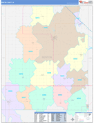 Benton County, IA Digital Map Color Cast Style