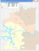 Benton County, MO Digital Map Color Cast Style