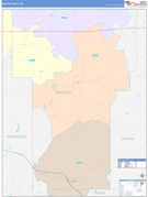 Benton County, MS Digital Map Color Cast Style