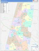 Berkshire County, MA Digital Map Color Cast Style