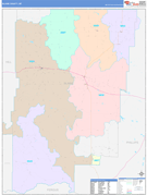 Blaine County, MT Digital Map Color Cast Style