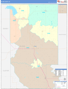 Blaine County, OK Digital Map Color Cast Style