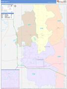 Boone County, IL Digital Map Color Cast Style