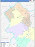 Boone County, KY Digital Map Color Cast Style