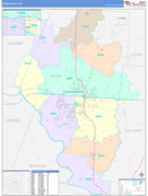 Boone County, MO Digital Map Color Cast Style