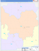 Boone County, NE Digital Map Color Cast Style