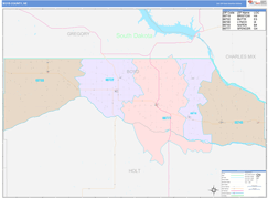 Boyd County, NE Digital Map Color Cast Style