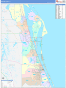 Brevard County, FL Digital Map Color Cast Style