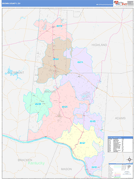 Brown County, OH Digital Map Color Cast Style