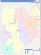 Brown County, TX Digital Map Color Cast Style