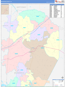 Brunswick County, VA Digital Map Color Cast Style