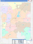 Butler County, KS Digital Map Color Cast Style