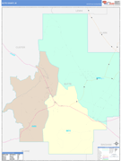 Butte County, ID Digital Map Color Cast Style