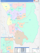 Cache County, UT Digital Map Color Cast Style