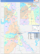 Caddo Parish (County), LA Digital Map Color Cast Style
