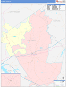 Caldwell County, KY Digital Map Color Cast Style