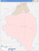 Calhoun County, AR Digital Map Color Cast Style