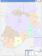 Callaway County, MO Digital Map Color Cast Style