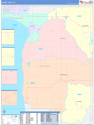 Calumet County, WI Digital Map Color Cast Style