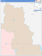 Camas County, ID Digital Map Color Cast Style